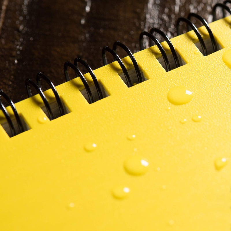 Rite in the Rain Weatherproof 6" x 9" Top Spiral Notebook, Yellow Cover, Universal Pattern (No. 169) - Image 5